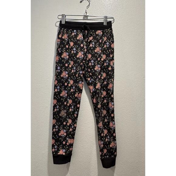 Tea Collection Sweatpants Girls Size 8 Joggers Floral Print 100% Cotton READ - Picture 1 of 13